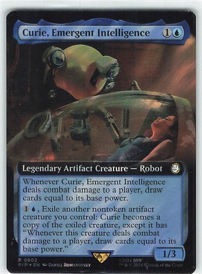 Curie, Emergent Intelligence (Extended Art) Foil -Universes Beyond: Fallout - NM
