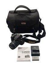 Nikon D3400 24.2MP DSLR Camera - Black w/AF-P 18-55mm f/3.5-5.6G VR *723 Clicks*