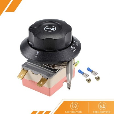 NC 250V 16A 60-200C Temperature Control Switch Capillary Thermostat 0.7m