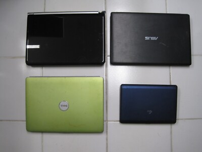Lot of 4 Laptop - Gateway NV MS2273 Asus X551M Eee PC 1005HAB Dell Inspiron 1525