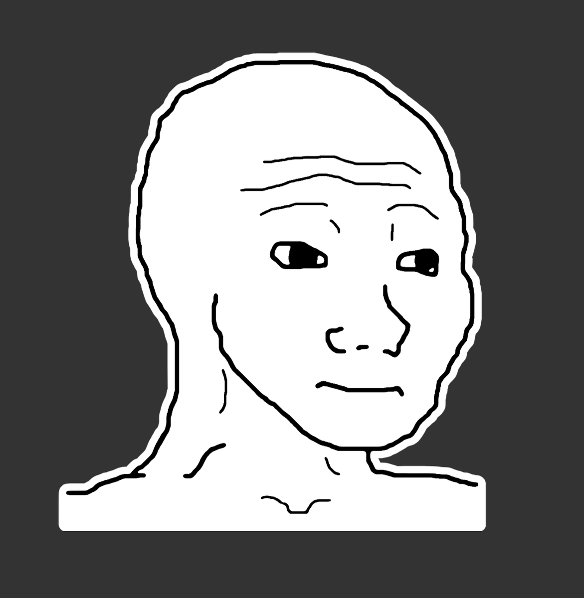 Wojak Meme Die Cut Sticker Decal | eBay