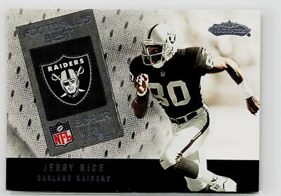 Jerry Rice 2002 Fleer Showcase #23 FB Football's Best #/799 Oakland Raiders