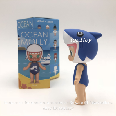 POP MART KENNYSWORK Ocean Molly Art Shark Mini Figure | eBay