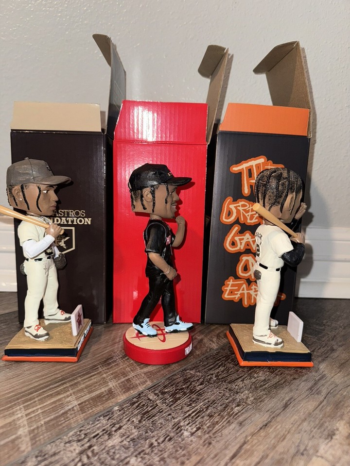 Travis Scott Cactus Jack Bobblehead HBCU Classic 2023 & 2024 Rockets