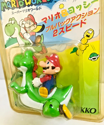 Nikko 1993 Nintendo Super Mario World Mario & Yoshi Pull Back
