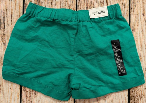 Girls Sz M Linen Shorts Peacock Blue Pockets NWT GAP Kids - 373031 - Picture 2 of 2