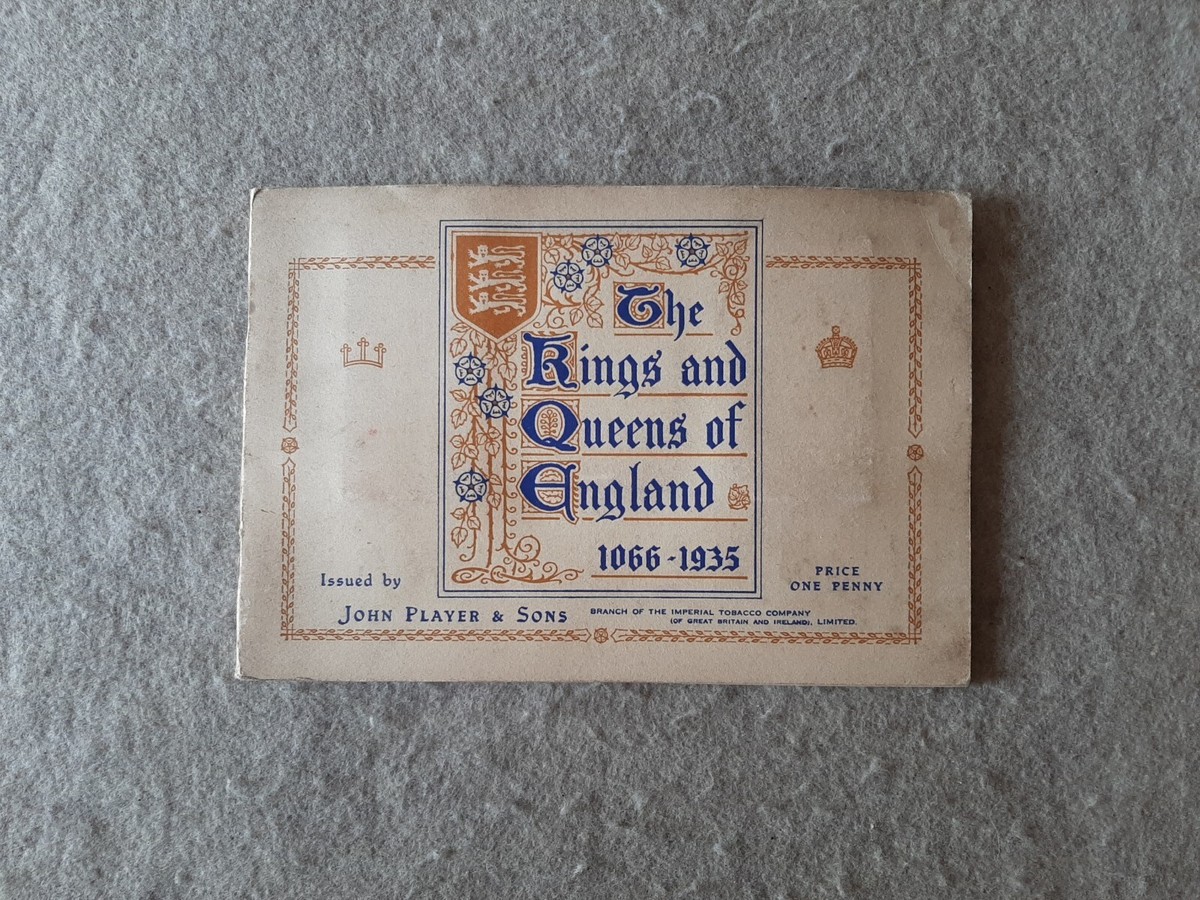 are players cigarette cards worth anything Players Cigarette Tobacco Cards Book Set 46 Kings & Queens of England  1066-1935