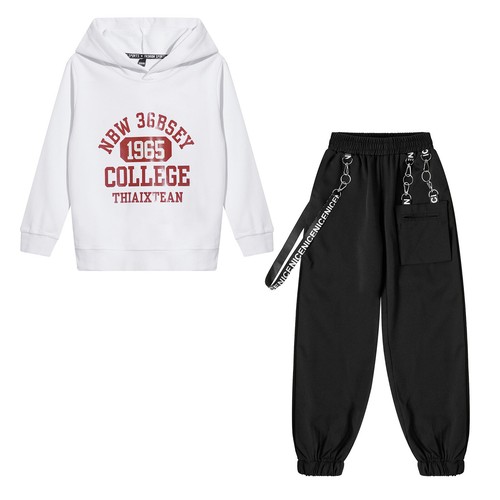 Kids Boy's Sweatshirt And Pants Training Dance Outfit 2 Pcs Elastic Waistband - Picture 79 of 111
