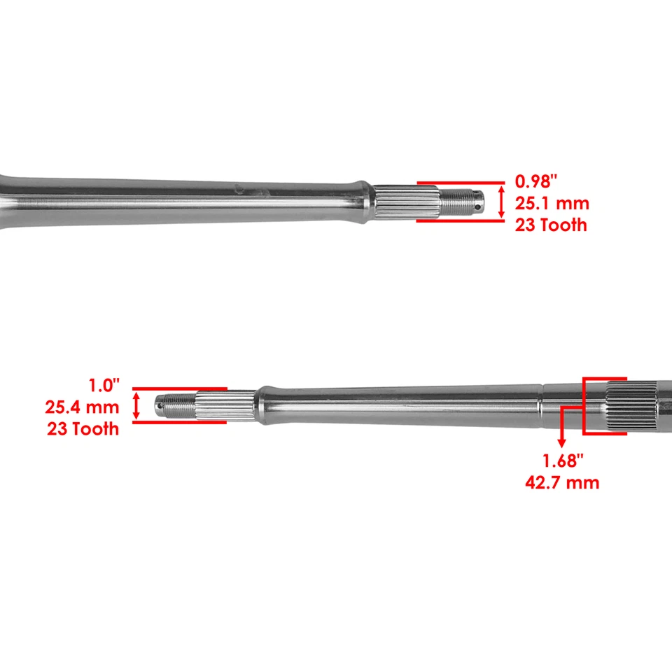 Eje trasero 5133722 para Polaris Predator 500 Outlaw 525 S Outlaw 450 S Foto 3 de 4
