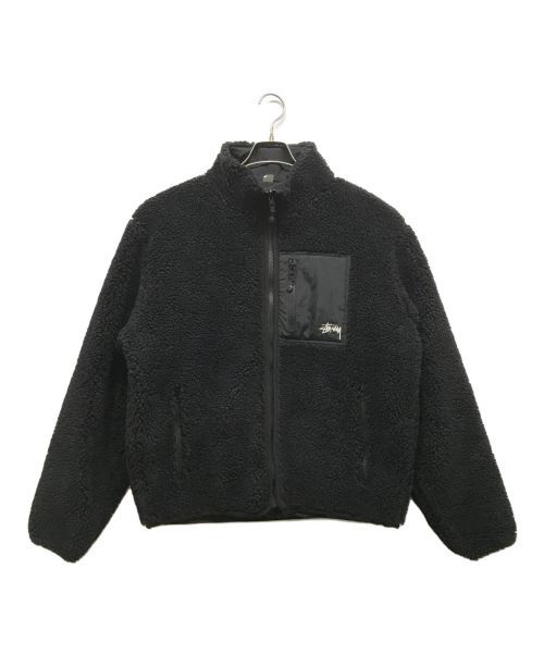 old y2k stussy reversible jacket スカジャン L Stussy Sherpa