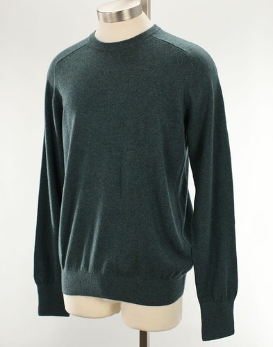 SID MASHBURN Mens Pine Green Crew Neck Pullover Cashmere Sweater 2XL NWT