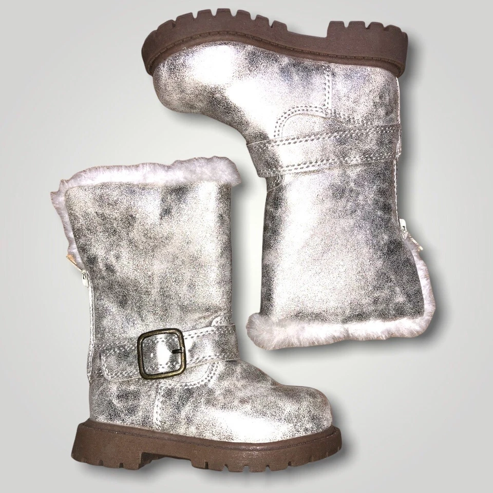 NUEVO CARTER'S June2 Botas de Invierno de Piel Sintética Niños Pequeños Talla 5 Foto 2 de 4