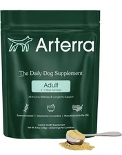 5/26 Arterra All-in-One Dog Supplement for Longevity Wellness Health Aging Joint