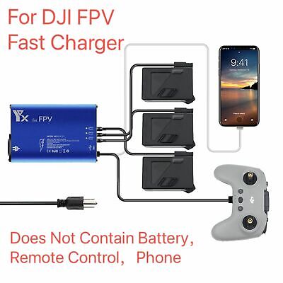 Details about   Genuine DJI FPV Battery Charging Hub Intelligent Flight Battery Charger Adapter