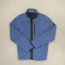 Vineyard Vines Men's On The Go Sherpa Jacket Size Small Blue Moon Full Zip NWT