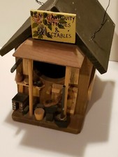 Cute Decorative Hanging Wooden Antique Store Cabin