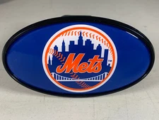 New York Mets Trailer Hitch Cover 2" Receiver ABS Plastic 6"x3.5" Cap Plug