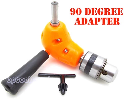 Angle Adaptor Metal Gear 90 DEGREE Right Angle Drill Attachment 3/8" Chuck NEW
