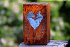 Memorial Cremation Pet Urns Memory Funeral Box For Animal Ashes Urn Accessories