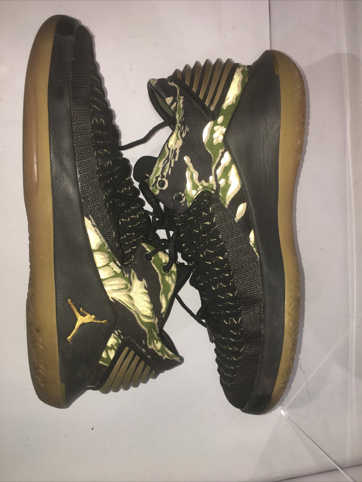 Nike Air Jordan Xxxii 32 Low Black Gold Gum Tiger Camo 1256 021 Size 7 Youth For Sale Online Ebay Nike Air Jordan Xxxii 32 Low Black Gold Gum Tiger Camo 1256 021 Size 7 Youth For Sale Online Ebay