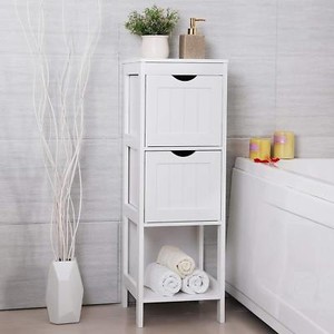 slim bathroom storage cabinet espresso