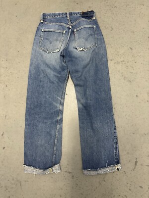 Vintage Early 1950s Levi's 501 Selvedge Denim Jeans Jerky
