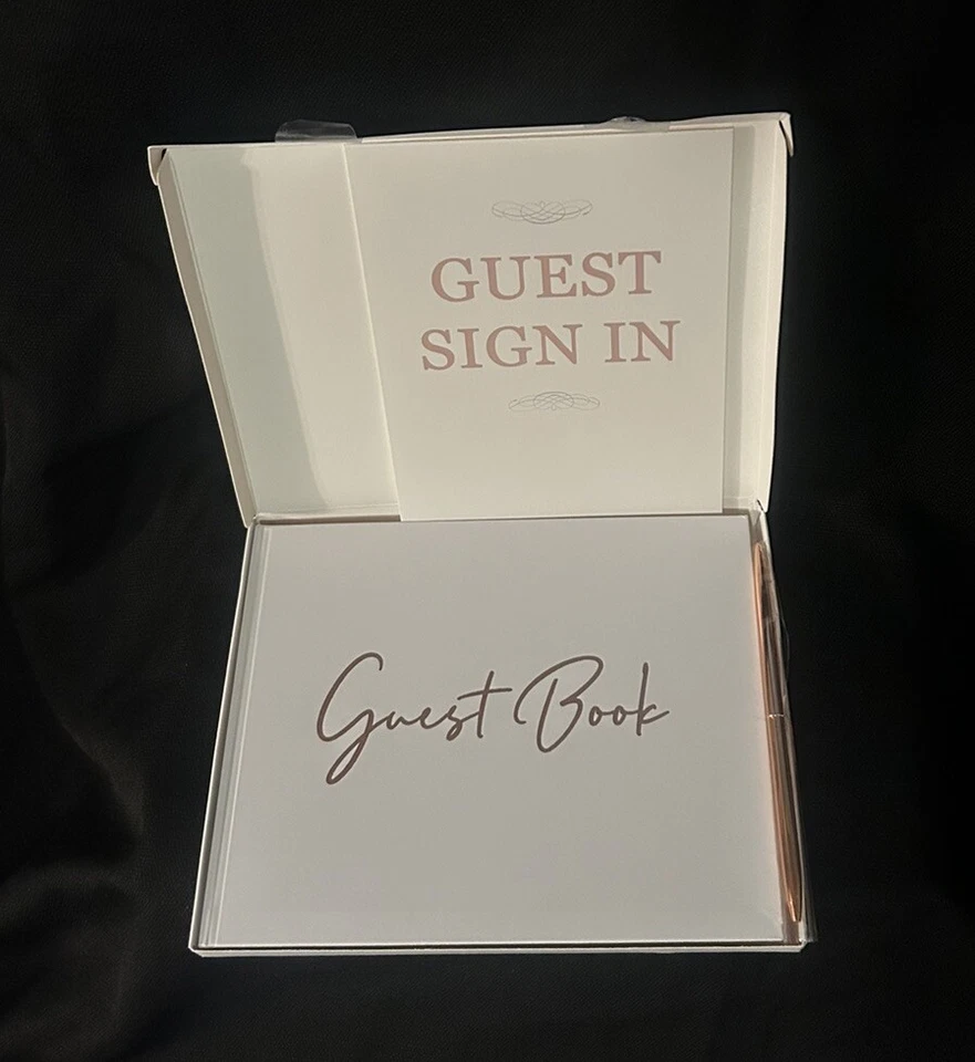 libro de visitas de boda con bolígrafo Foto 2 de 3