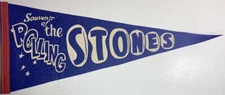 Original ROLLING STONES 1965-66 U.S. Tour Souvenir Felt Pennant Sold At Concerts