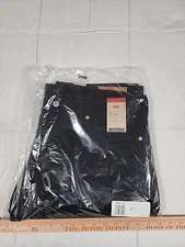 38x30 Levi's 550 Relaxed Fit Black 100% Cotton Denim Jeans Men’s 00550-0260 NWT