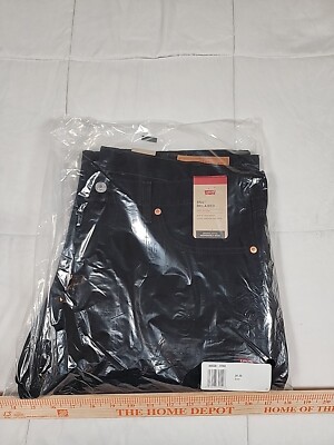 38x30 Levi's 550 Relaxed Fit Black 100% Cotton Denim Jeans Men s 00550-0260 NWT