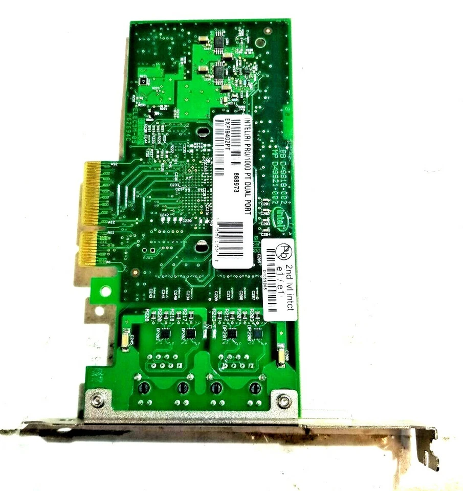 INTEL PRO GBIT PCI-E DUAL PORT CARD D50868-002 - Image 2 of 3