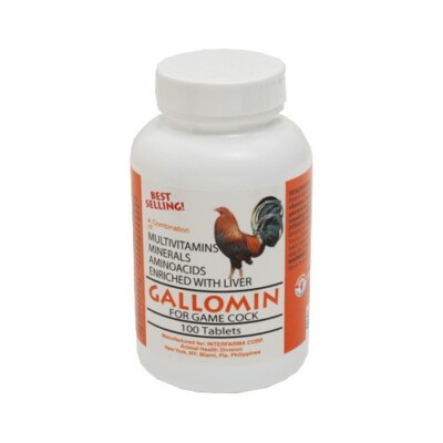   GALLOMIN 100 TAB GALLOS PELEA- FOR ROOSTERS - 