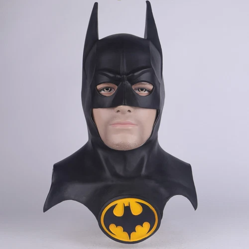 Versión 1989 The Batman Máscaras Cabeza Completa Bruce Wayne Superhéroe Juegos con disfraces Máscara Accesorios - Imagen 2 de 13