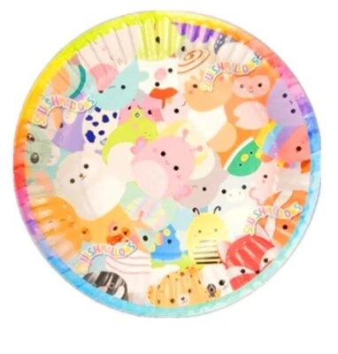 Squishmallows Paper Plates Birthday Party Table Supplies 6" Plates X10 10pcs