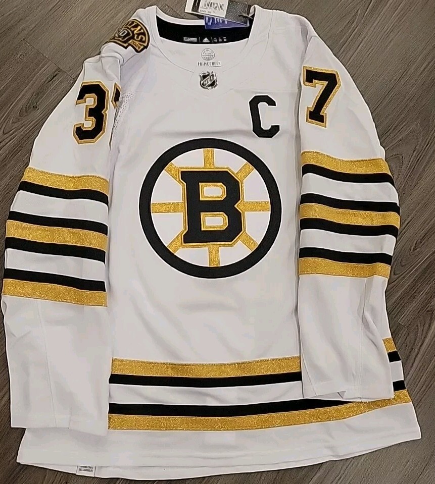 Adidas Patrice Bergeron Boston Bruins AUTHENTIC Primegreen Centennial  Jersey 52