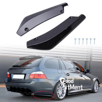 2X Auto Heckspoiler Heck Stoßstange Lippe Splitter Diffusor Für 5er E60 Sport