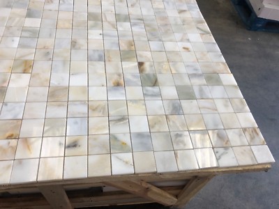 Calacatta Gold Marmor Mosaikfliesen Boden/Wand poliert Marmorfliese 50x50x10 mm