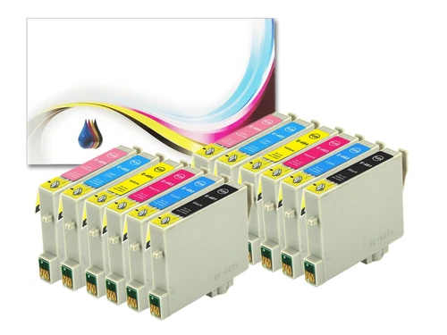 12 XL Pack 481-486 Non-OEM Ink fits  Epson Stylus Photo R200 R220 RX620 R300 HQ