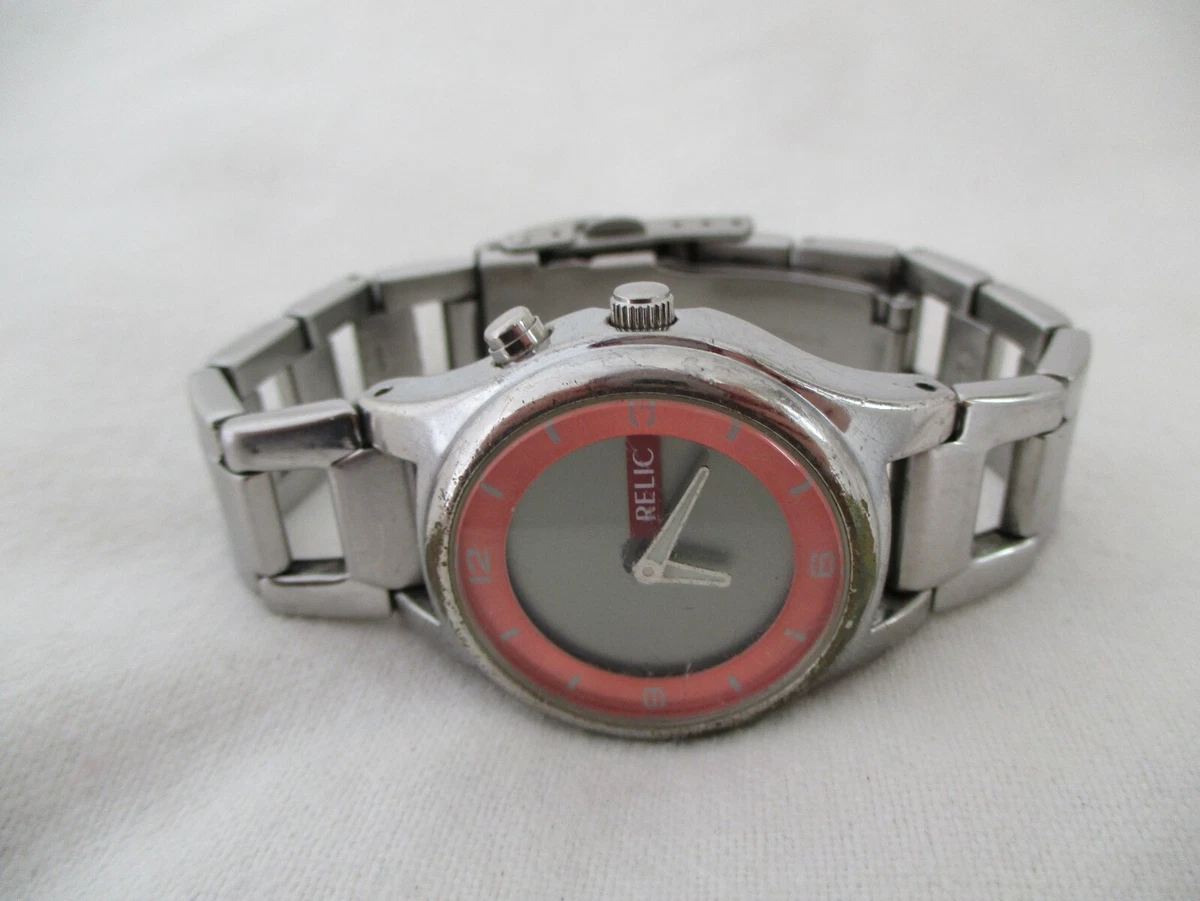 Orange face fossil watch sale