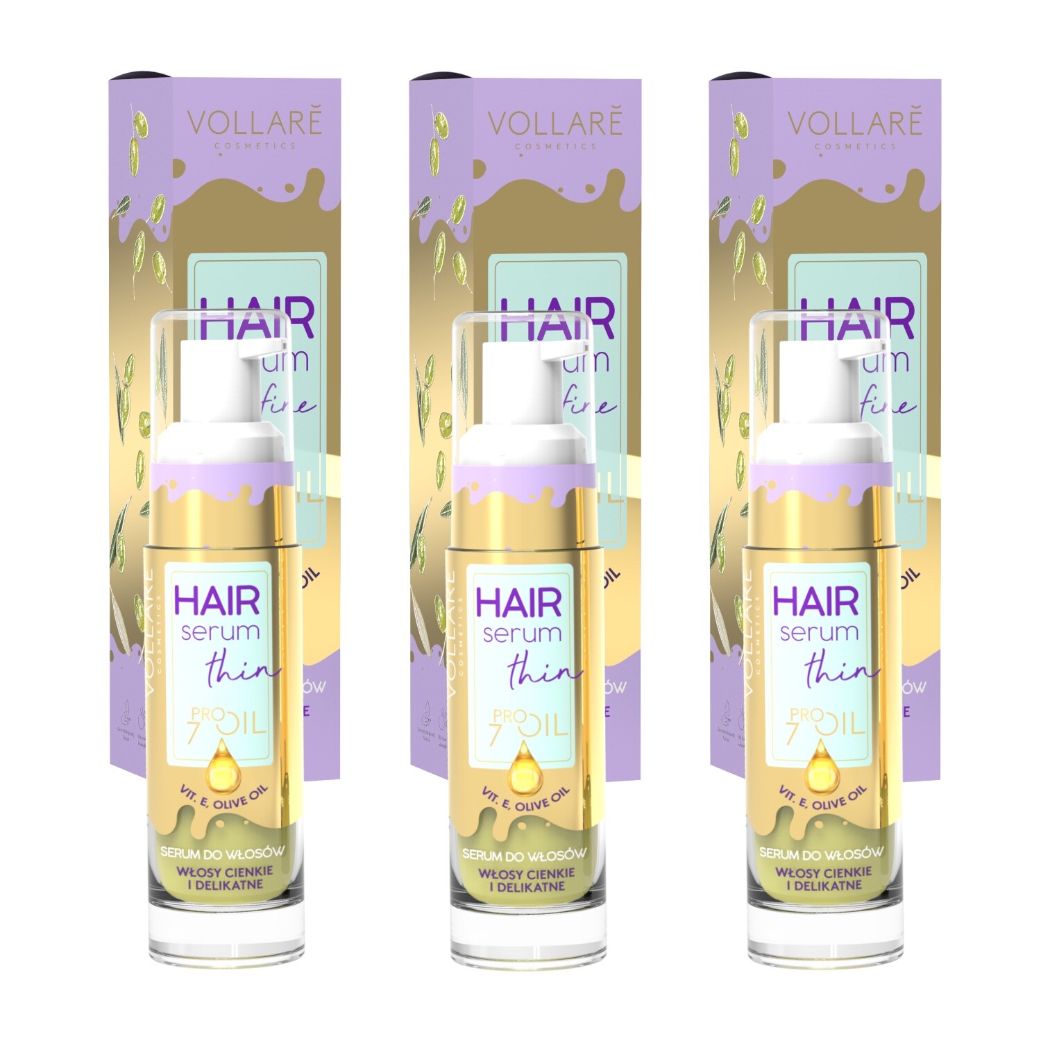 Vollare Cosmetics Hair Serum Concentrated Proils Coconut Oil Curlys