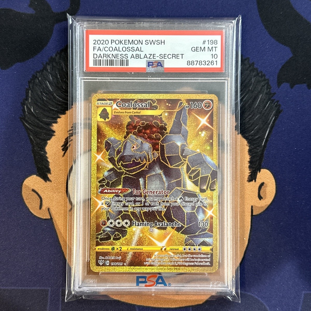 💎PSA 10 GEM MINT 2020 Pokemon Darkness Ablaze COALOSSAL #198 Full