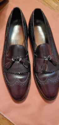 ALLEN EDMONDS Burgundy mansfield Long Wings size 11 B 7577  display picture 3