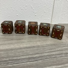 Vintage Wooden Blocks Spells EMILY 1.5  