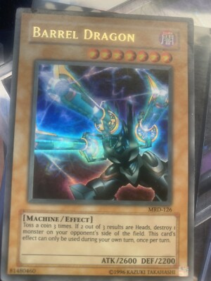 YuGiOh Metal Raiders Ultra Rare Barrel Dragon MRD-126 YuGiOh Metal Raiders Ultra Rare Barrel Dragon MRD-126
