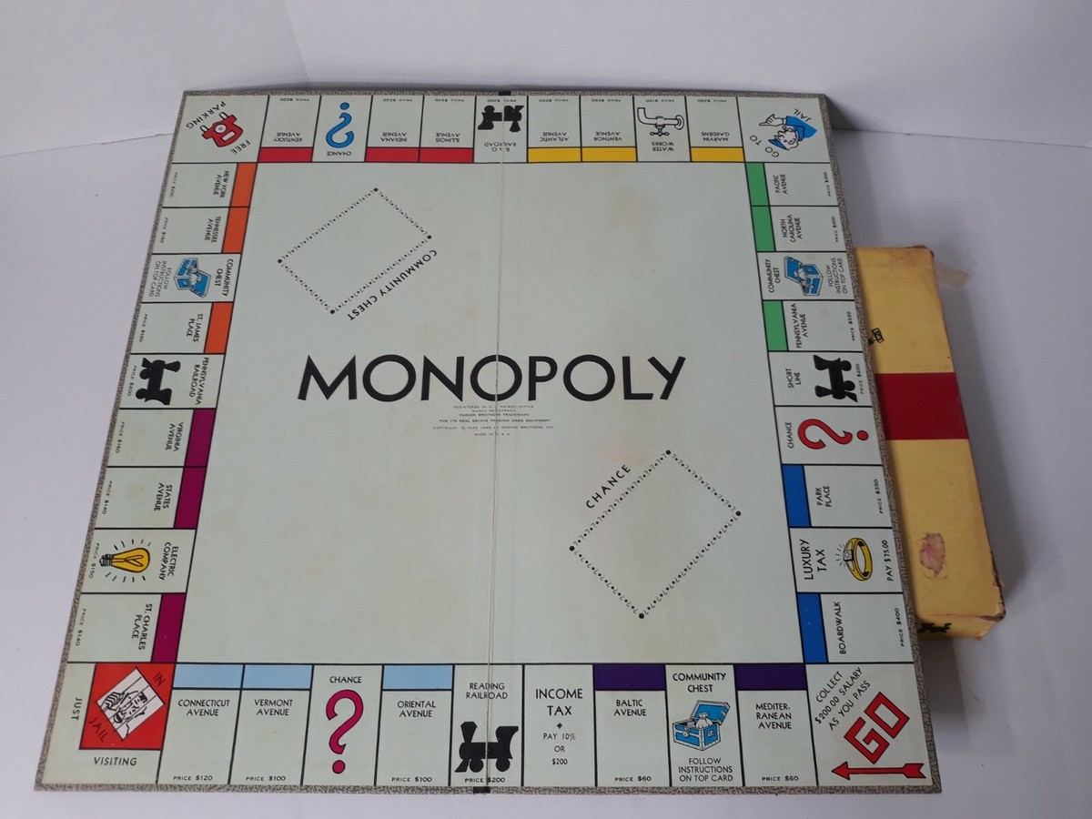 Antique 1954 Parker Brothers Monoply Board Game | eBay