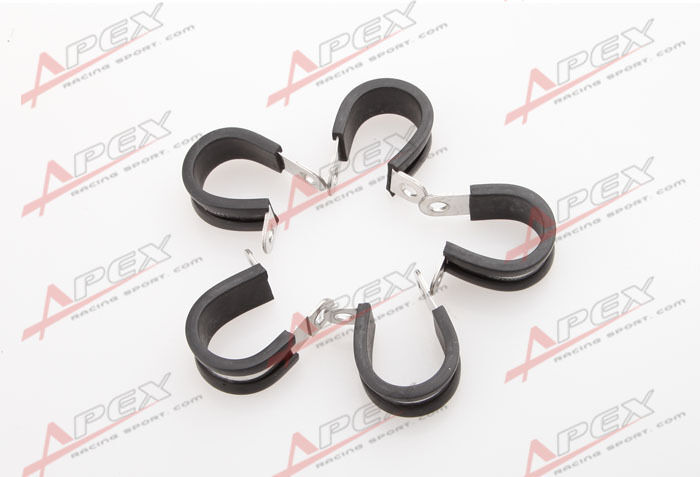 5PCS Cushioned Hose Mounting Clamp Stainless Stee 304 Online limited product Loop Strap Free Shipping New