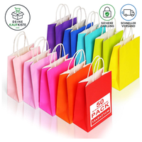 PapiertüTen Mit Henkel Bunt Kraft 15X8X21Cm GeschenktüTen FüR Geburtstag