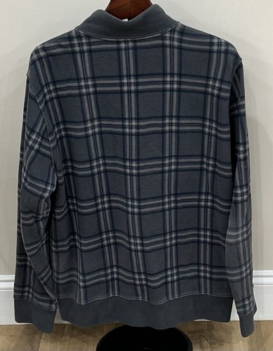 Felpa uomo LANDS' END pullover manica lunga a quadri 1/4 zip taglia 38-40 usata in ottime condizioni - Foto 4 di 7