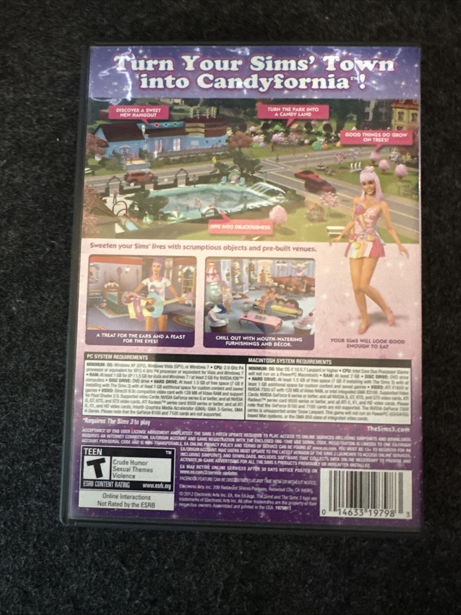 Sims 3: Katy Perry Sweet Treats (Windows/Mac, 2012) for sale