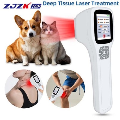 2.5W LLLT Red Light Therapy for Dogs Cats Horses 650/808/905/980nm Pain Relief